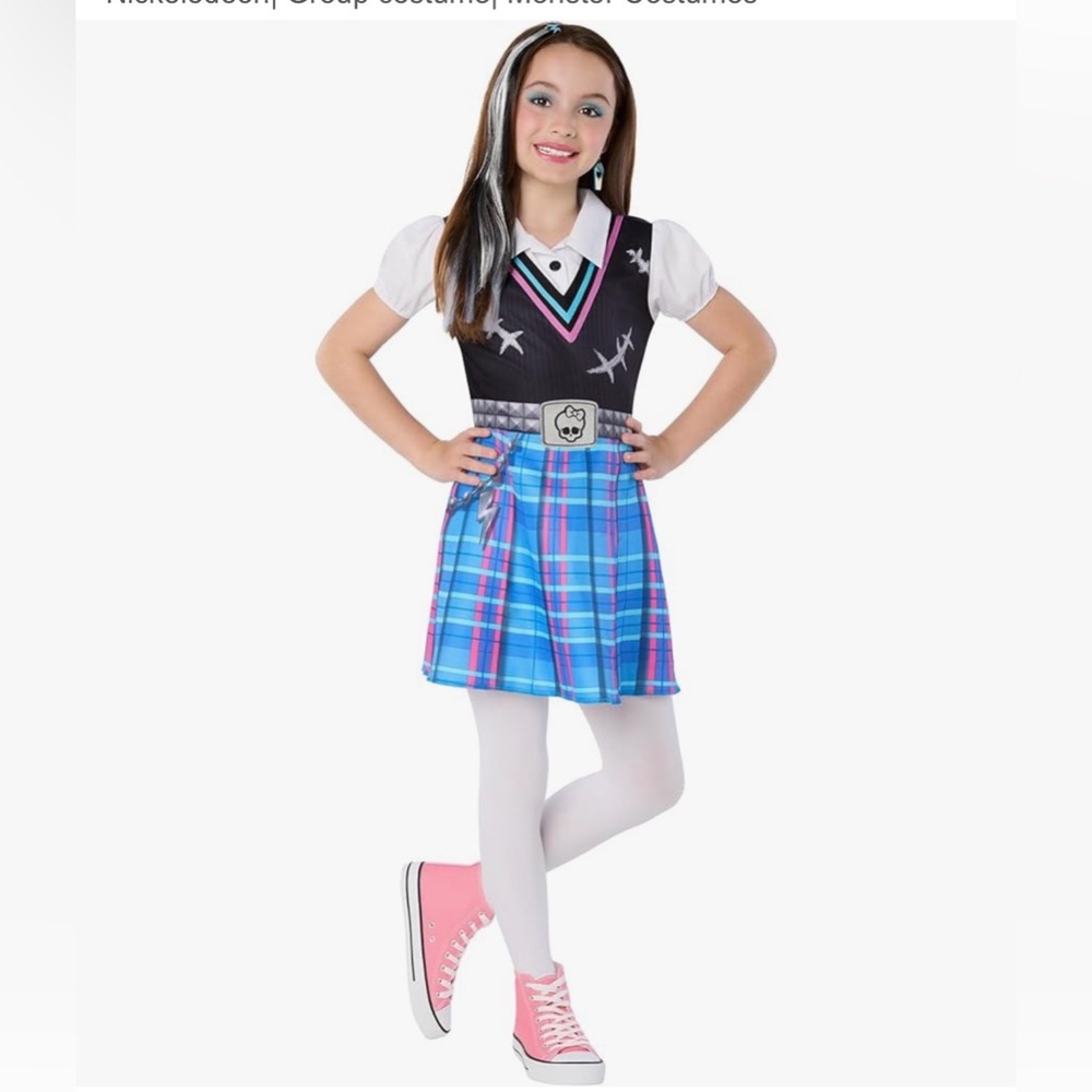 Spirit Halloween Kids Monster High Frankie Stein Costume Child Medium 8-10